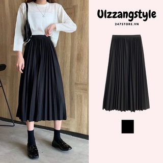 CHÂN VÁY XẾP LY DÁNG DÀI ulzzang style