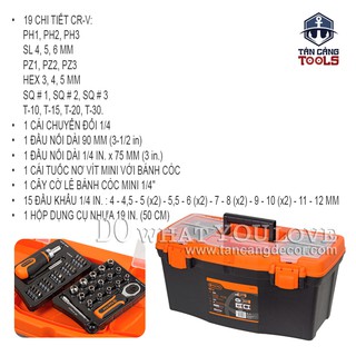 HỘP DỤNG CỤ 40 CHI TIẾT TACTIX 990009