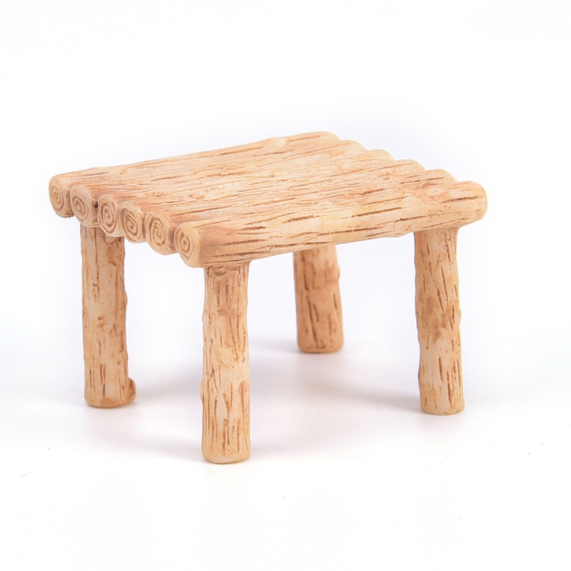 Mô Hình Ghế Nhựa mini Trang Trí Sân Vườn