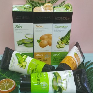 SỮA RỬA MẶT LÔ HỘI KHOAI TÂY DƯA LEO MĨ MỸ PHẨM CHĂM SÓC DA HÀN QUỐC CHÍNH HÃNG LOVE CINEMA VITA C FOAM CLEANSING