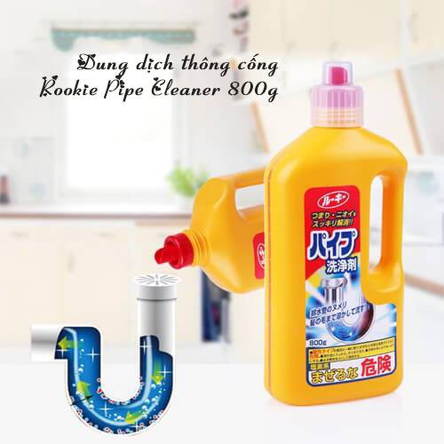 Thông cống Rookie Pipe Cleaner 800g Nhật Bản