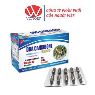 DHA CANXIBONE GOLD - Bổ sung canxi giúp ngừa loãng xương hiệu quả - Hộp 30 viên – VictoryPharmacy