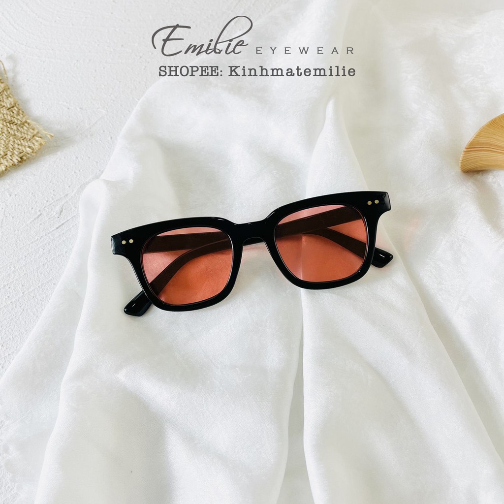 Kính mát nam nữ vuông Emilie eyewear chất liệu nhựa phụ kiện thời trang 3331