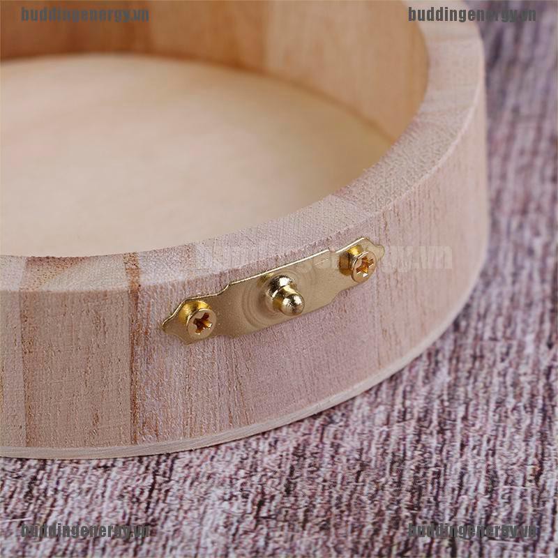 Hộp Gỗ Tròn Đựng Họa Tiết Độc Đáo
