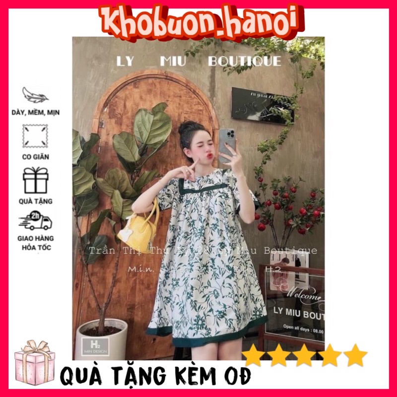 Váy bầu thiết kế☘️đầm bầu mặc đi làm đi chơi đều được☘️chất kẻ hàn siêu mát☘️váy cho bà bầu free size (43-68kg)