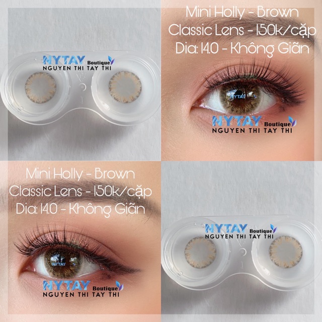 Kính áp tròng thái lan - holly brown lens