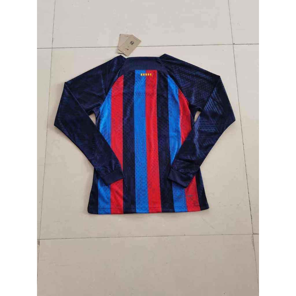 Áo Thun Bóng Đá Dài Tay Đội Tuyển Barcelona Số 22 23