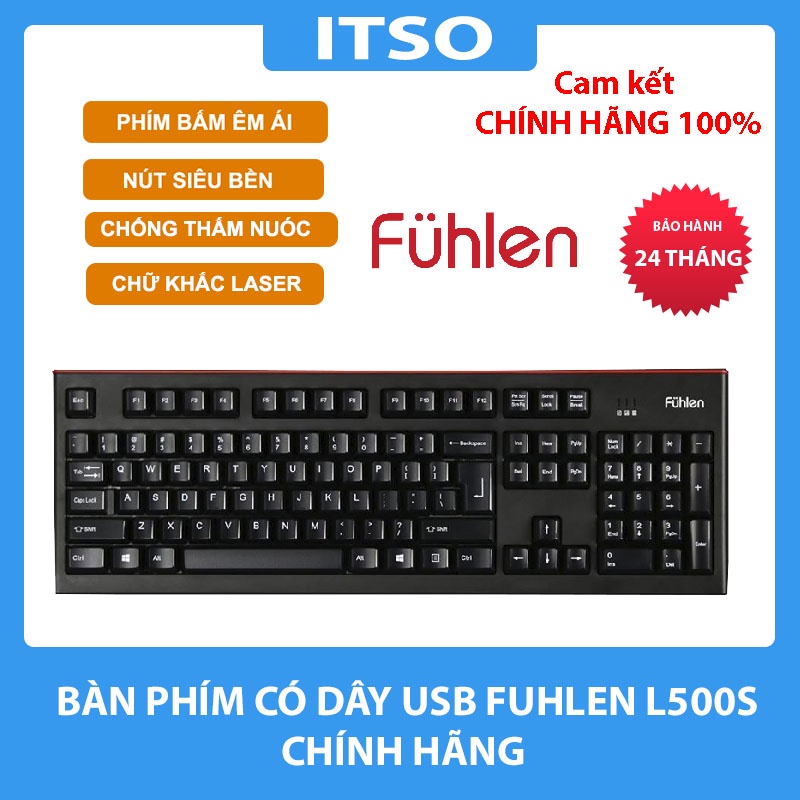 Bàn phím cơ có dây Fuhlen L500S chính hãng - BH 24 Tháng