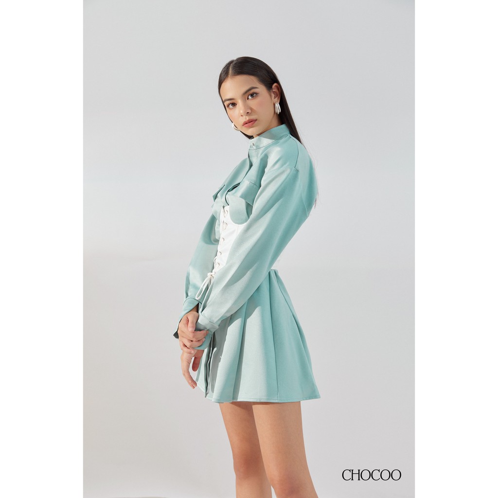 Đầm sơ mi nữ CHOCOO Marta Dress dài tay chất lụa cao cấp thiết kế nữ tính