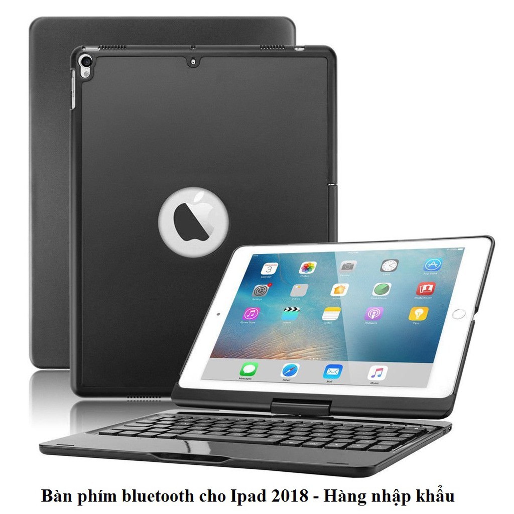 CHÍNH HÃNG Bàn phím Bluetooth F180 xoay 360 độ cho iPad/ iPad Pro 9.7/ iPad Air/ iPad Ai {BẢO HÀNH ĐỔI MỚI}