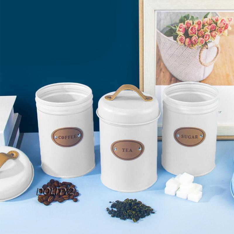 [Dolity2] Hũ Đựng Đồ Có Nắp Chặt Khí Phong Cách Bắc Âu Cho Phòng Bếp Quầy Bartop