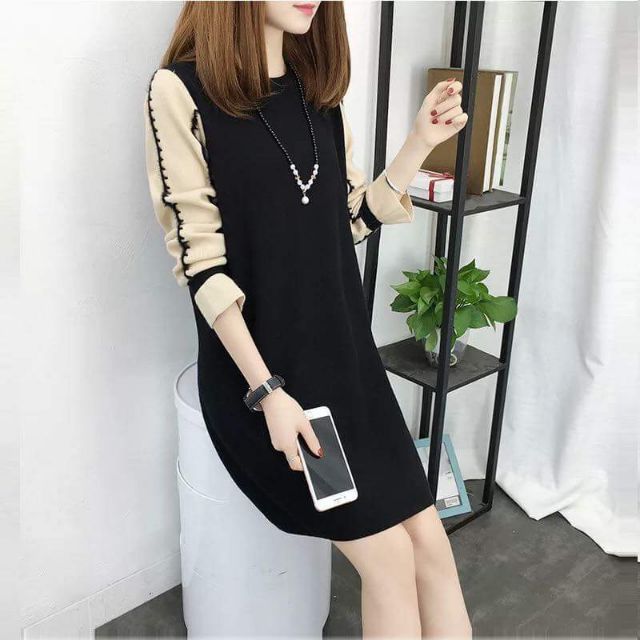 ÁO LEN DÁNG DÀI PHOM RỘNG