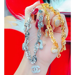 Mô tả sản phẩm Lắc Tay Đuôi Phụng Kèm Phụ Kiện - L1511 Juri Shop - Chất Liệu Lõi Bạc Pha Cao Cấp