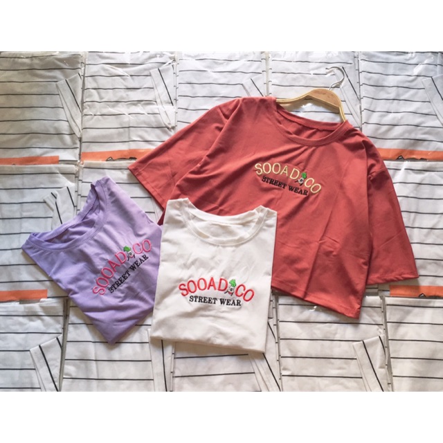 ÁO CROP TAY LỞ THÊU KUTE 🍓