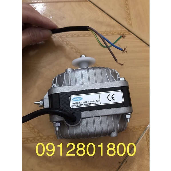 Mô tơ quạt 40W tản nhiệt block dàn nóng tủ lạnh coca, tủ đông, tủ mát