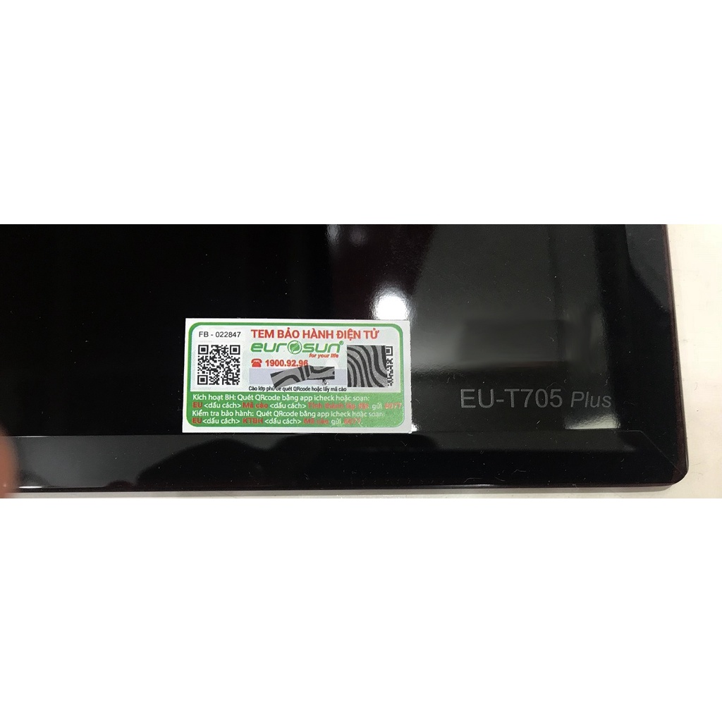 Bếp từ đôi eurosun EU-T705Plus / Kính schott ceran / Bếp từ nhập khẩu malaysia / Bảo hành chính hãng 3 năm