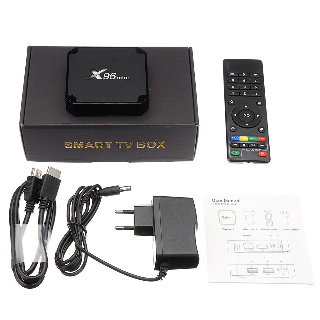 Android TV Box X96 mini phiên bản 1G Ram và 8G bộ nhớ trong - BH 1 năm, AndroidTV, MyK+ EU