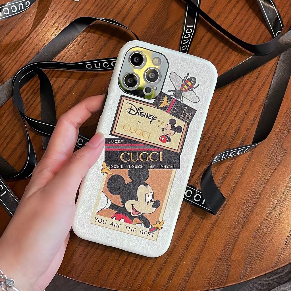 Ốp điện thoại in hình Mickey Minnie Disney cho iPhone 11 12 Pro Xs Max XR I8 I7 plus