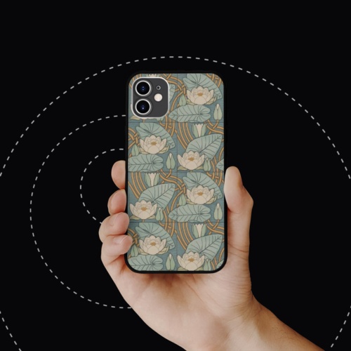 Ốp lưng iphone hình white flower collage art op art loại chống va đập  cho các dòng SAMSUNG PAP20210757