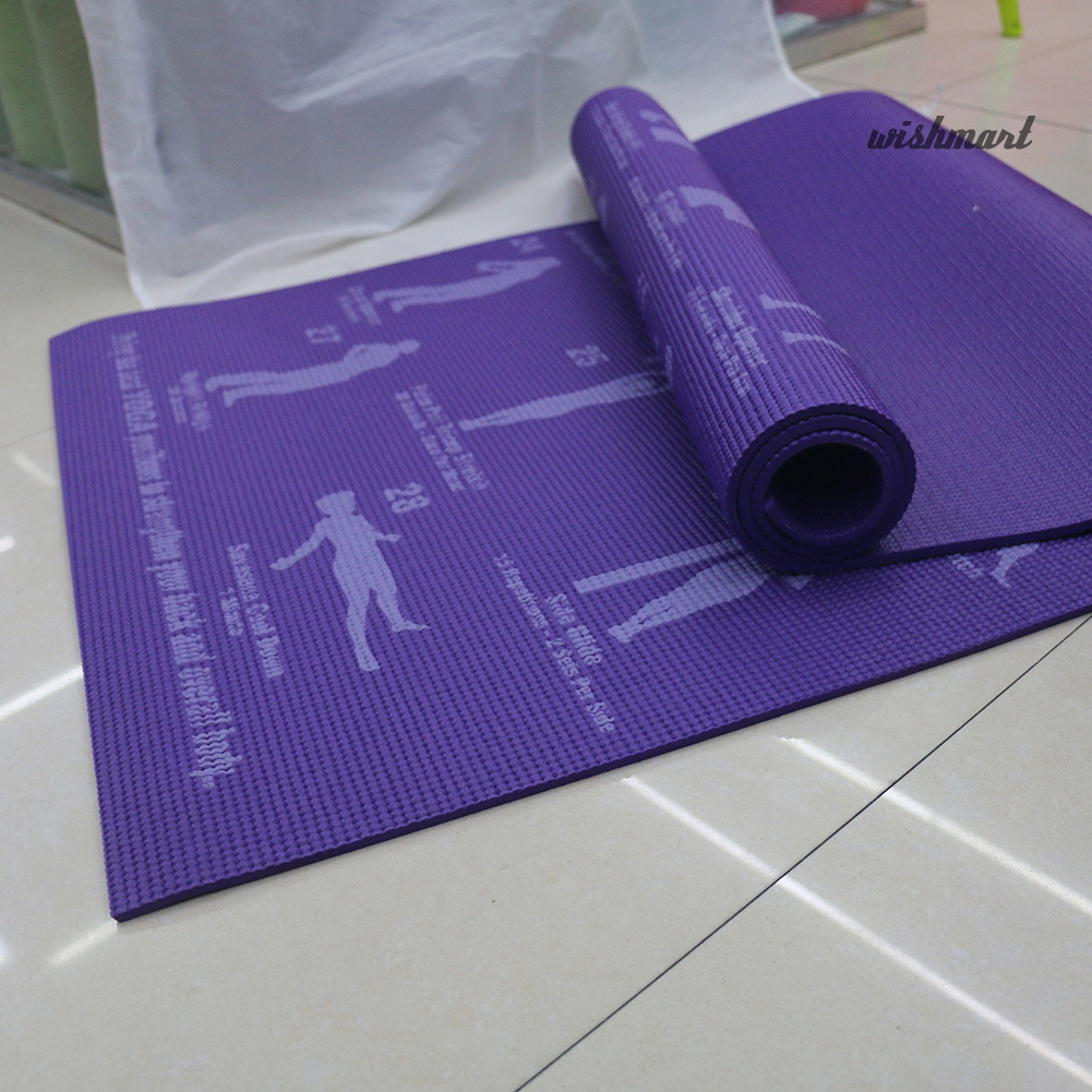 Thảm Tập Yoga Chống Trượt Bằng Nhựa Pvc Dày 6mm