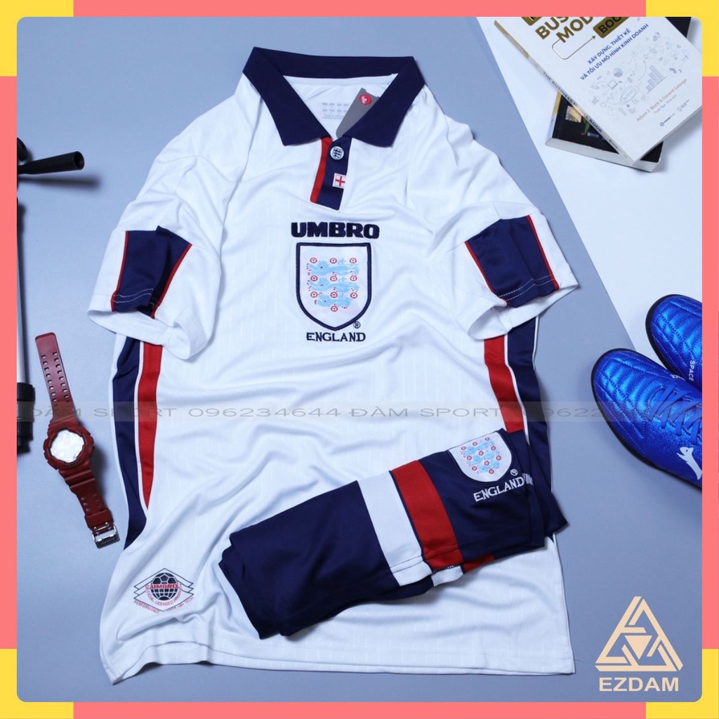 Bộ áo đá bóng đá banh đội tuyển Anh bản UMBRO CAO CẤP 2021-Áo đá bóng đẹp-Hàng thái xịn_QL-14