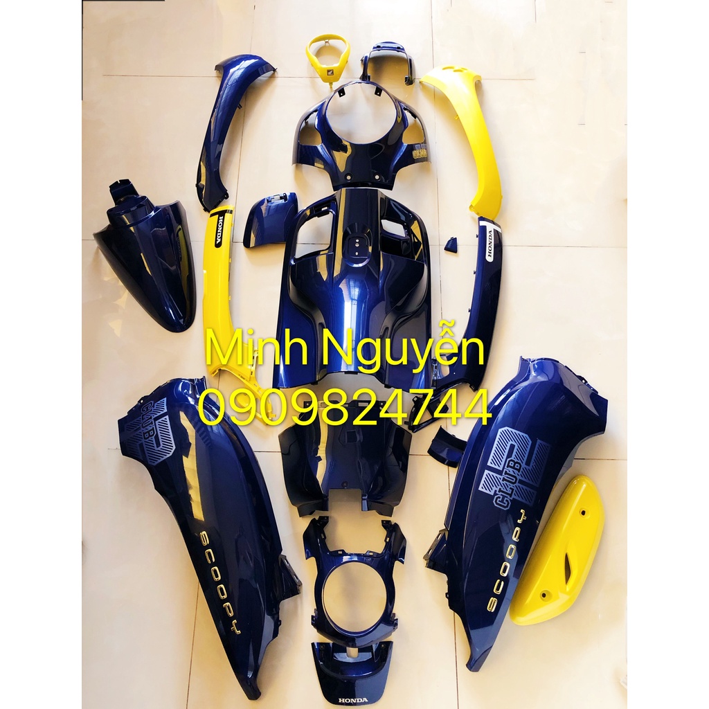 Bộ dàn áo xe Scoopy 2021 tới nay chính hãng honda