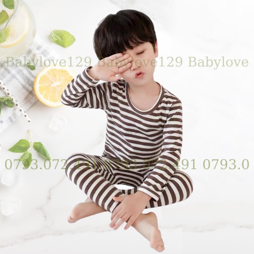 Bộ quần áo dài tay cho bé trai gái mặc nhà đi chơi , bộ trẻ em dài chất liệu thun co dãn 4 chiều cực ấm thu đông