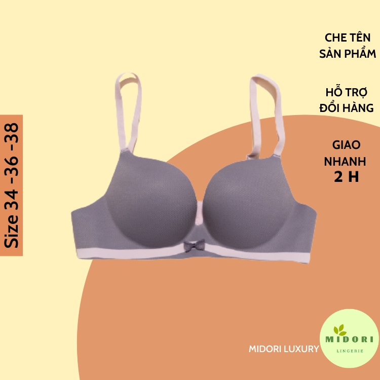 Áo lót su đúc không gọng nâng ngực nhẹ chất thông hơi thoáng khí đệm dày thiết kế tinh tế XP028