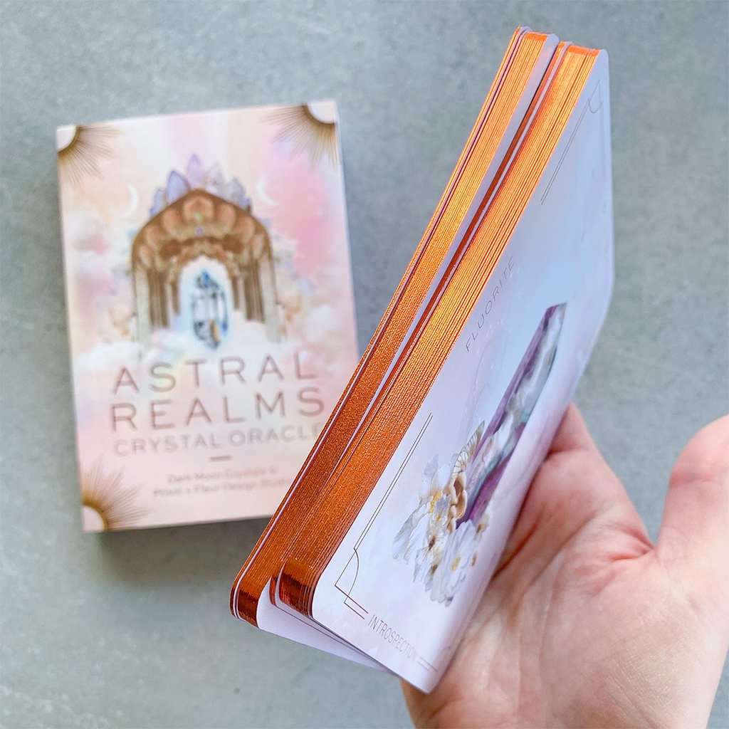 Bộ Bài Astral Realms Crystal Oracle (Mystic House Tarot Shop) - Bài Gốc Authentic Chính Hãng 100%