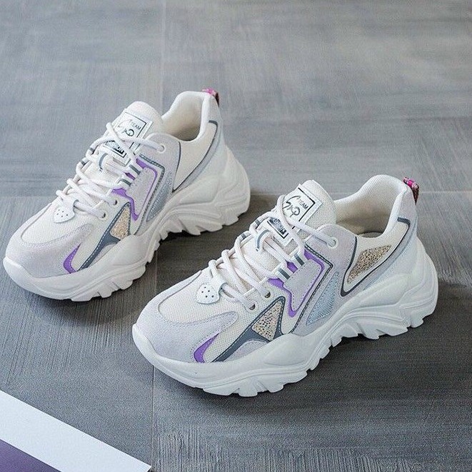 [Mã FAGREEN245 giảm 10% tối đa 30k đơn từ 99k] Giầy thể thao nữ đế độn siêu nhẹ SP phản quang | BigBuy360 - bigbuy360.vn