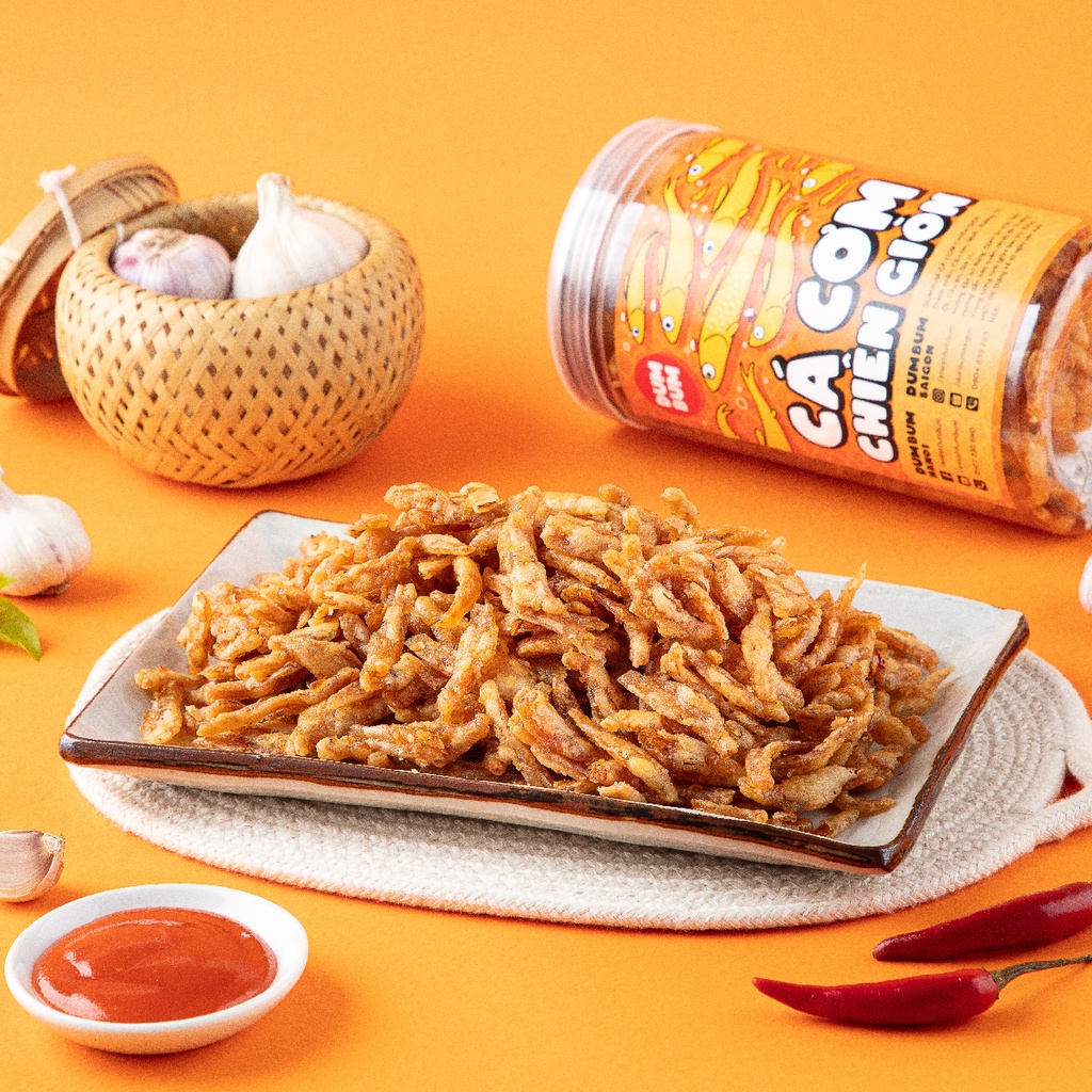 Cá cơm chiên giòn DumBum 250g đồ ăn vặt Hà Nội