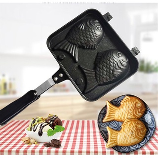 Khuôn Làm Bánh Cá Nhật Chống Dính Taiyaki 2 Bánh Hàng Đẹp Dragon