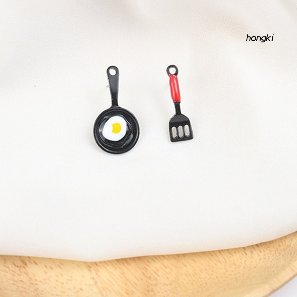 Khuyên tai hình chảo và xẻng chiên trứng độc đáo cho nữ