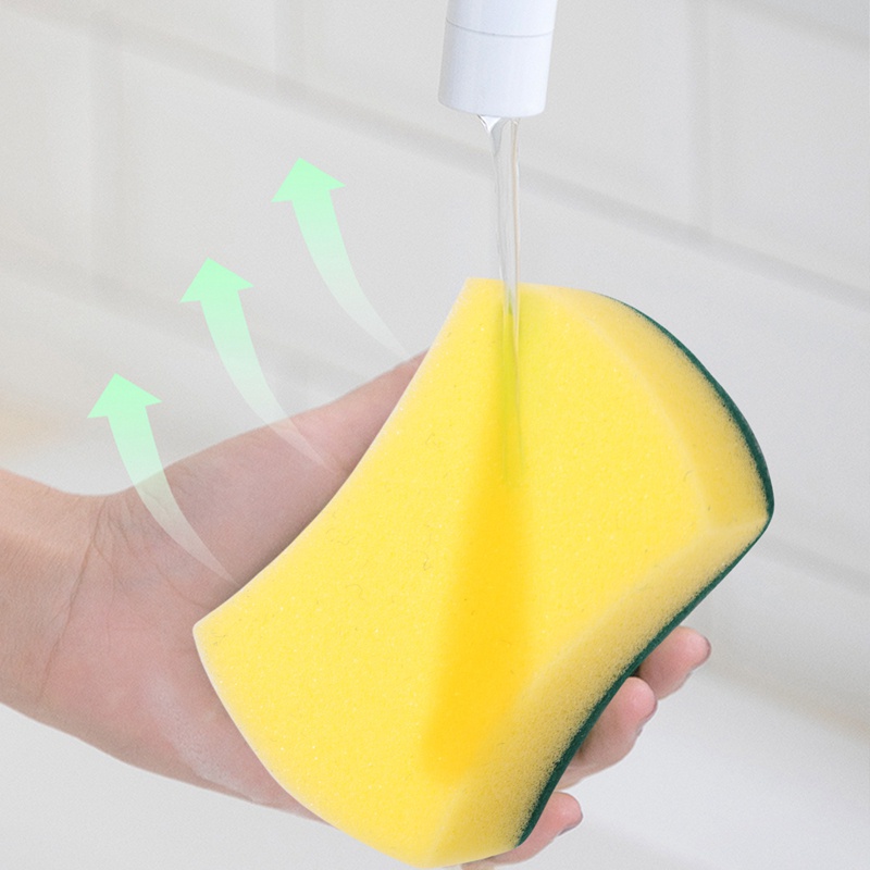 Set 30 Miếng Bọt Biển Hai Mặt Dùng Để Lau Chùi Chén Dĩa Đa Năng Dành Cho Nhà Bếp / Phòng Tắm