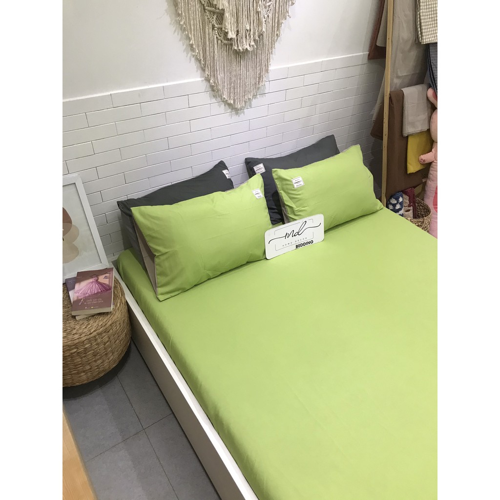 Bộ 1 ga 2 vỏ gối, chất liệu Cotton tici MD.Decor - Chăn ga gối siêu đẹp.