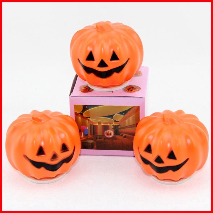 1 Đèn Led Mini Hình Quả Bí Ngô Dùng Trang Trí Halloween