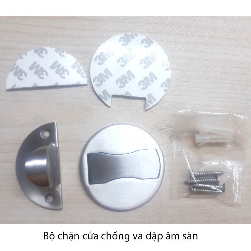 Chặn Cửa Nam Châm Chống Va Đập Móng Ngựa Bán Nguyệt Thông Minh Âm Sàn Mỏng Dẹt