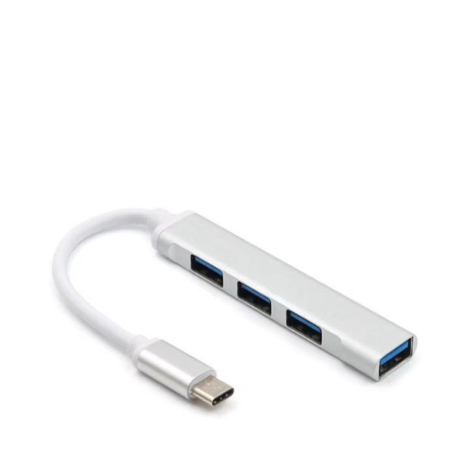 BỘ CHIA 4 CỔNG USB HUB 3.0 NHÔM NHỎ GỌN CẮM TYPE-C / USB