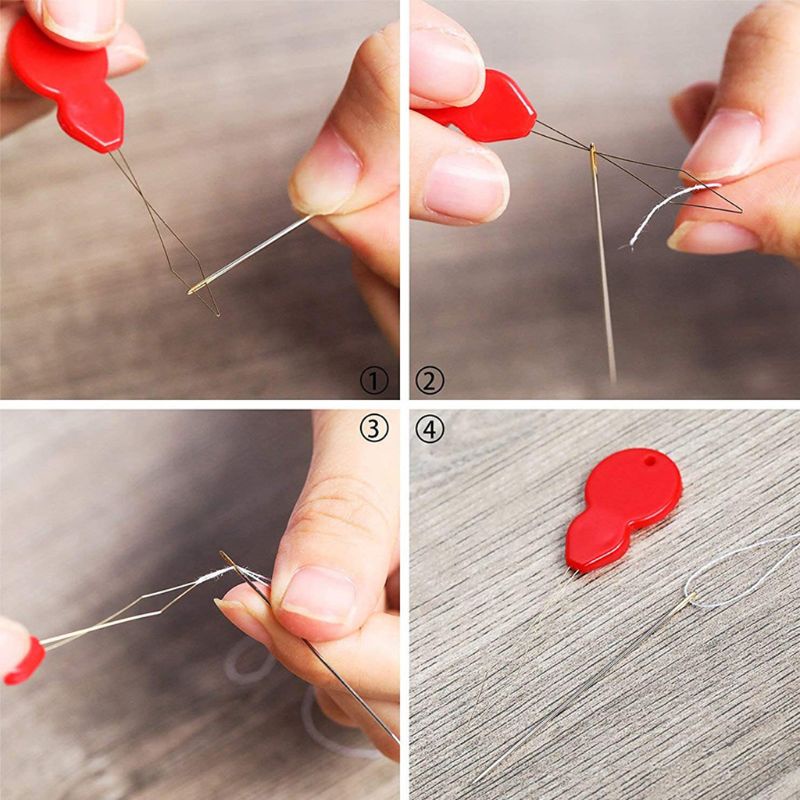 Bộ Kim Xỏ Hạt Hình Quả Bầu Dùng Làm Trang Sức Thủ Công