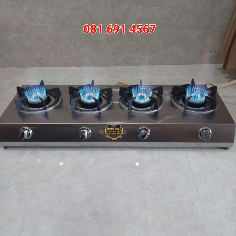 Bếp gas bò né mỳ cay bánh xèo hải sản 4 lò khè siêu mạnh