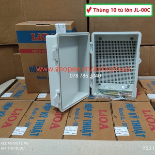 COMBO 10 Tủ điện nhựa ngoài trời Lioa JL 00C (loại lớn) - Tủ điện nhựa kín nước , chống cháy - hộp , box kỹ thuật