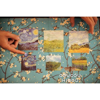 STICKER TRANH VAN GOGH -cắt tròn