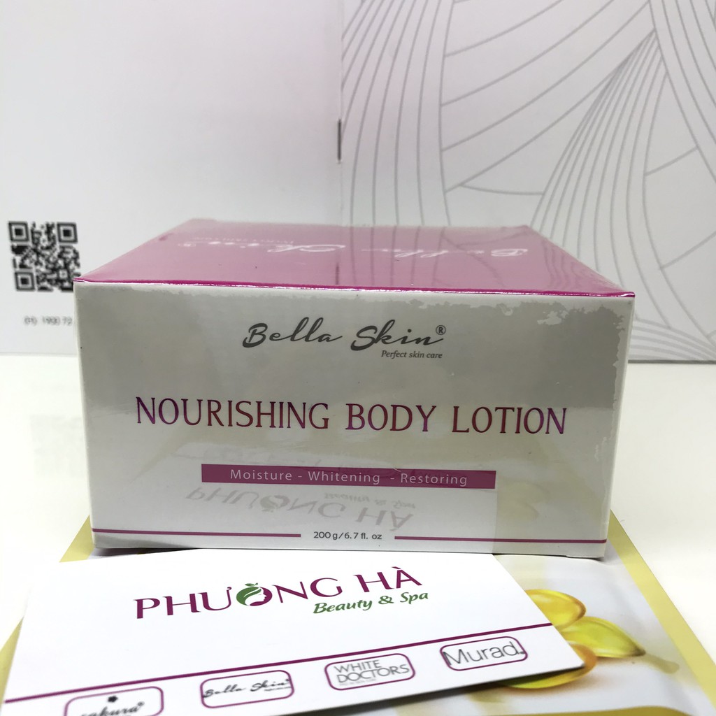 Kem dưỡng thể trắng da toàn thân Bella Skin Nourishing Body Lotion 200g