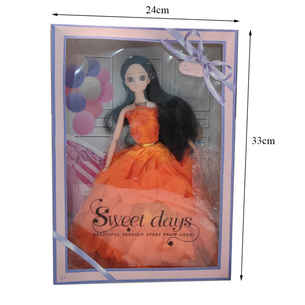 [Hàng đẹp] Đồ chơi búp bê công chúa mặc váy dễ thương + tặng kèm phụ kiện (váy, giày, bốt)