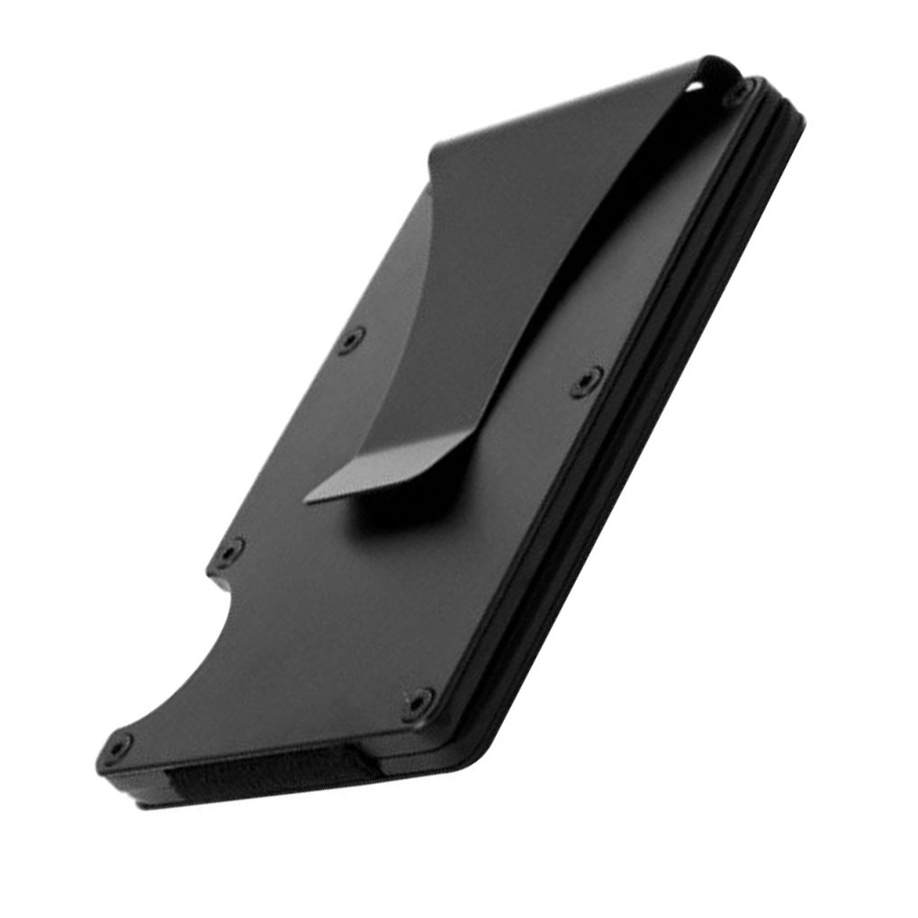 RFID Shield Metal Card Holder Wallet Business Credit Debit Door Card Organizer Storage Wallet