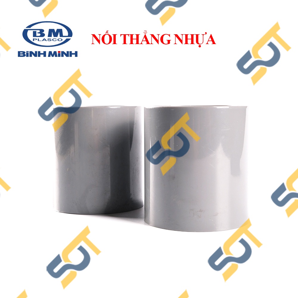 [BÌNH MINH] Nối thẳng ống nhựa, Măng sông trơn PVC BÌNH MINH hai đầu dán ống phi 21 27 34