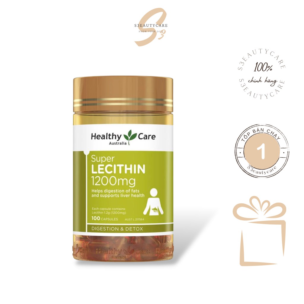 Mầm Đậu Nành Super Lecithin Healthy care 100 Viên - S3eautycare