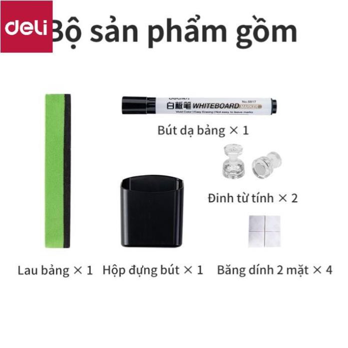 Bảng từ trắng không viền Deli - 45x60cm/ 150x100cm - 50007/50008 [Deli]