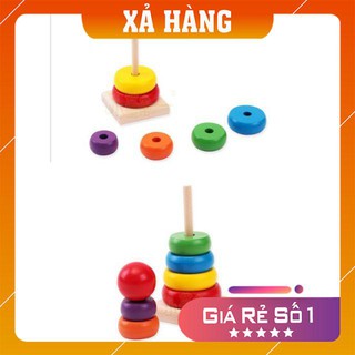 [XẢ HÀNG GIÁ GỐC] Đồ chơi Bộ Xếp Tháp Cầu Vồng (Cỡ Đại)