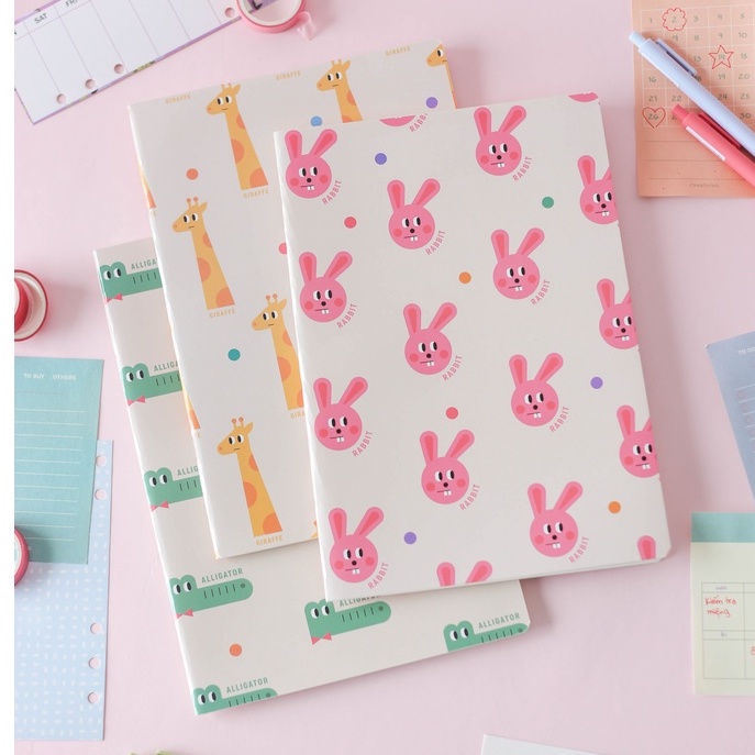 Vở kẻ ngang 80 trang cute Crabit 70gsm ghi chép takenote